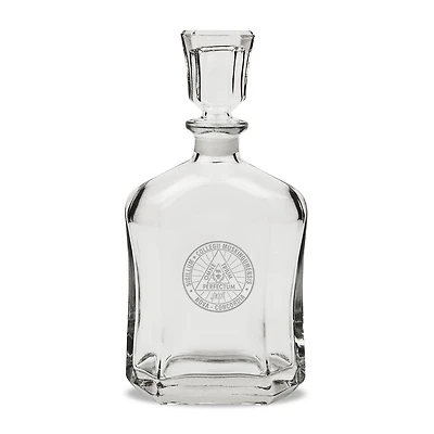 Muskingum Muskies Team Graphic 23.75oz. Crystal Whiskey Decanter