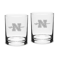 Nicholls State Colonels Team Design 14oz. Classic Double Old Fashion Glass Set