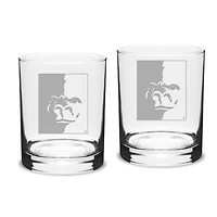 Pittsburg State Gorillas Team Design 14oz. Classic Double Old Fashion Glass Set