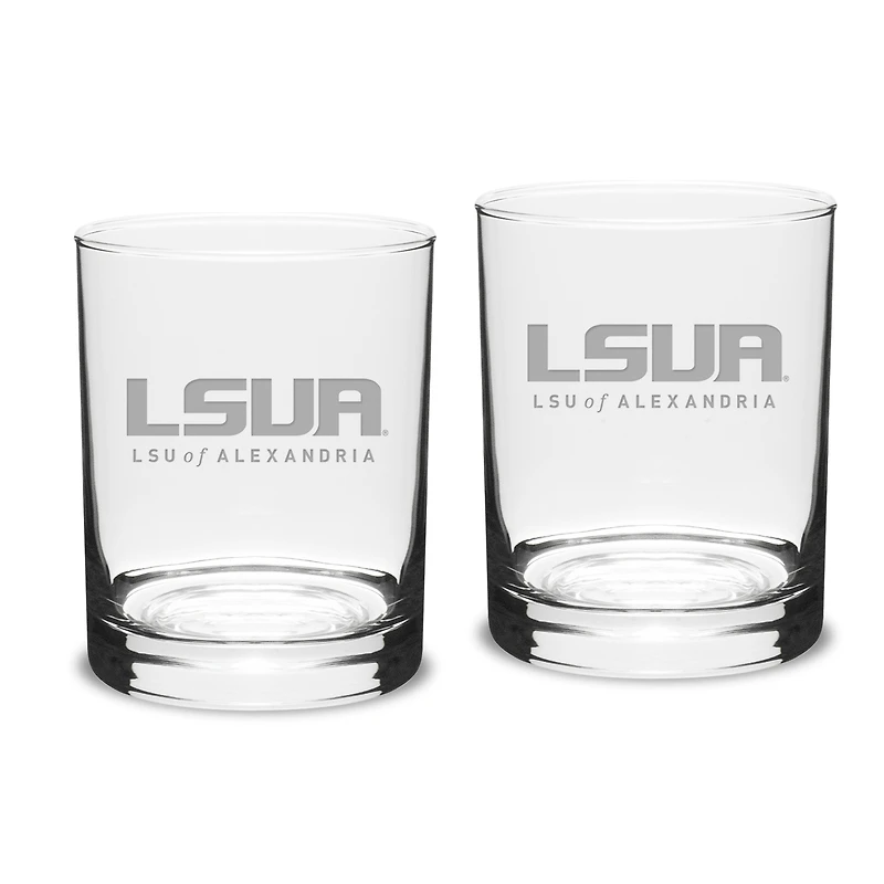 LSUA Generals Team Design 14oz. Classic Double Old Fashion Glass Set