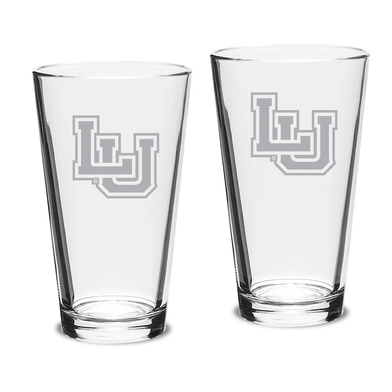 Lamar Cardinals Team Design Two-Piece 16oz. Classic Pub Glass Set
