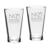 Northern Kentucky University Norse Team Design Two-Piece 16oz. Classic Pub Glass Set