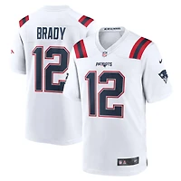 Men's Nike Tom Brady White New England Patriots Retired Game Jersey