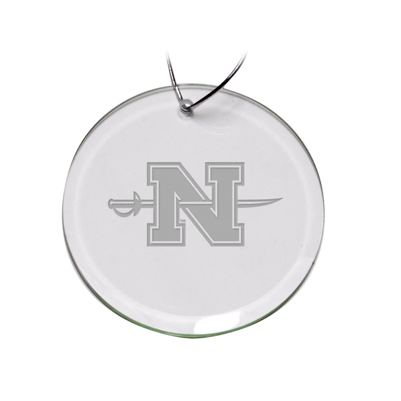 Nicholls State Colonels Primary Logo 3'' Round Glass Ornament