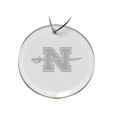 Nicholls State Colonels Primary Logo 3'' Round Glass Ornament