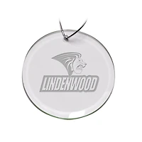 Lindenwood Lions Primary Logo 3'' Round Glass Ornament