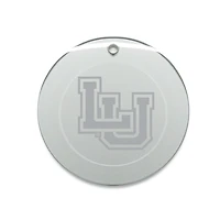 Lamar Cardinals Primary Logo 3'' Round Glass Ornament