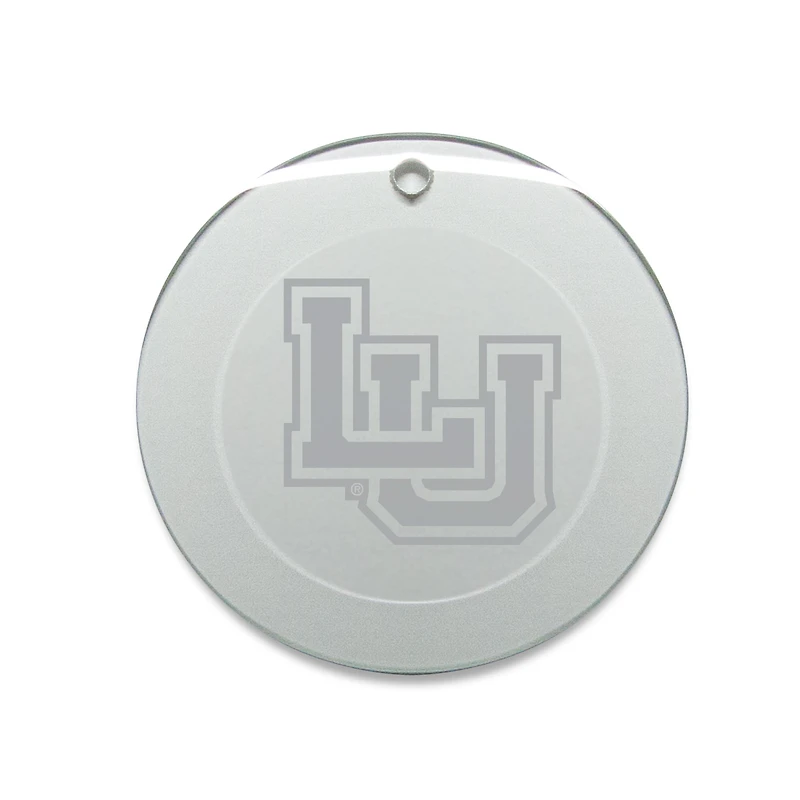 Lamar Cardinals Primary Logo 3'' Round Glass Ornament