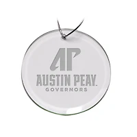 Austin Peay State Governors Primary Logo 3'' Round Glass Ornament