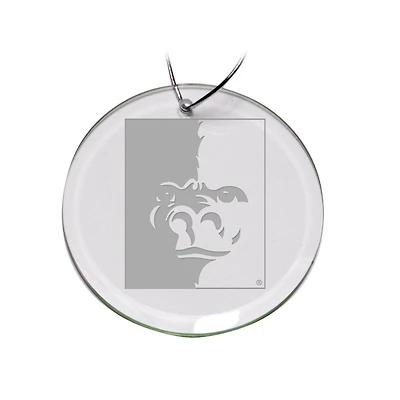 Pittsburg State Gorillas Primary Logo 3'' Round Glass Ornament
