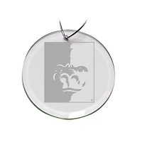 Pittsburg State Gorillas Primary Logo 3'' Round Glass Ornament
