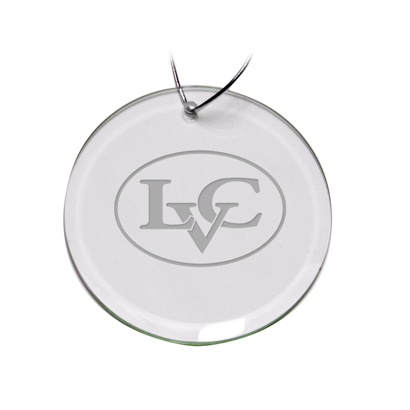 Lebanon Valley College Primary Logo 3'' Round Glass Ornament