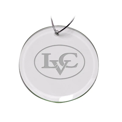 Lebanon Valley College Primary Logo 3'' Round Glass Ornament
