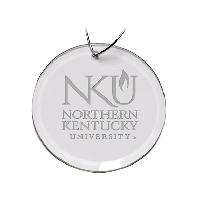 Northern Kentucky University Norse Primary Logo 3'' Round Glass Ornament