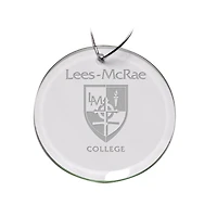 Lees-McRae Bobcats Primary Logo 3'' Round Glass Ornament