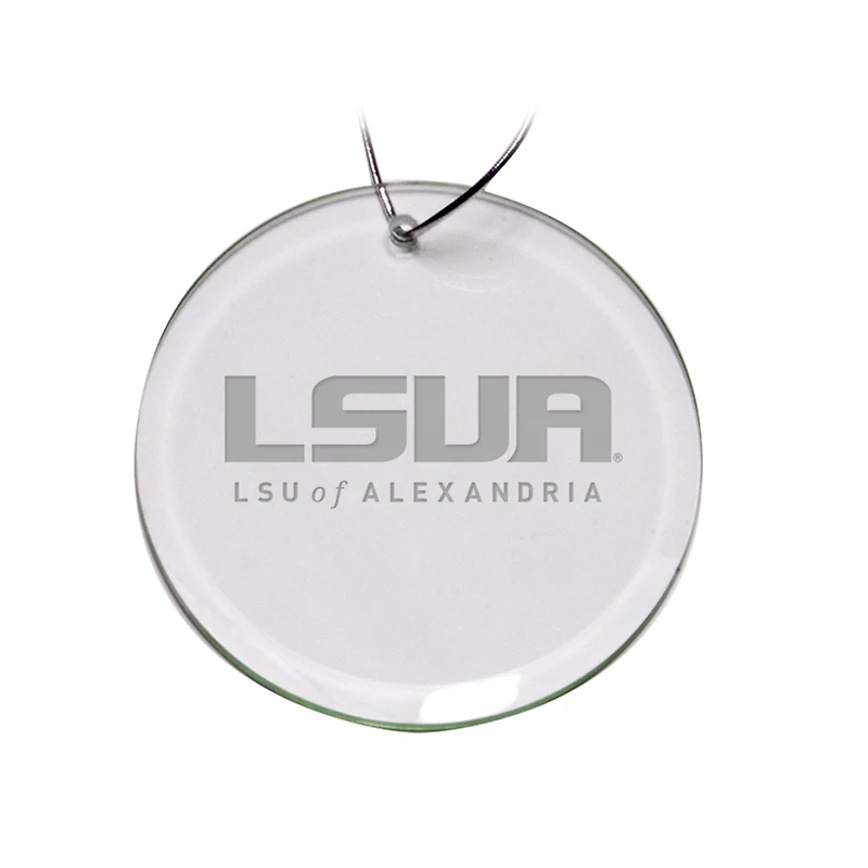 LSUA Generals Primary Logo 3'' Round Glass Ornament