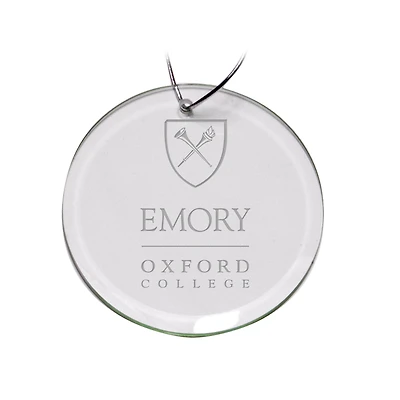 Oxford College Primary Logo 3'' Round Glass Ornament