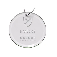 Oxford College Primary Logo 3'' Round Glass Ornament