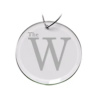 Mississippi University for Women Owls Primary Logo 3'' Round Glass Ornament