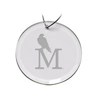 Montevallo Falcons Primary Logo 3'' Round Glass Ornament