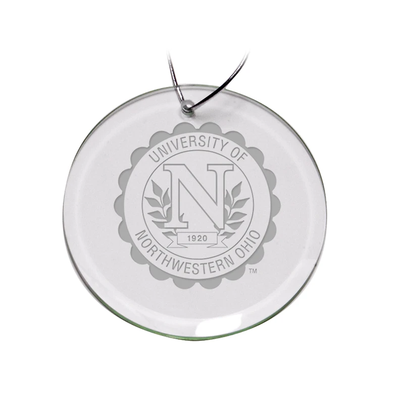 Northwestern Ohio Racers Team Logo 3'' Round Glass Ornament