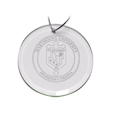 Marymount Saints Team Logo 3'' Round Glass Ornament