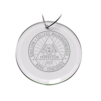 Muskingum Muskies Team Logo 3'' Round Glass Ornament