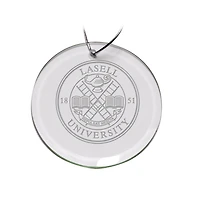 Lasell Lasers Primary Logo 3'' Round Glass Ornament