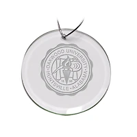 Oakwood University Ambassadors Primary Logo 3'' Round Glass Ornament