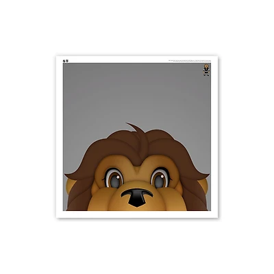 Los Angeles Kings 12'' x 12'' Minimalist Mascot Poster Print