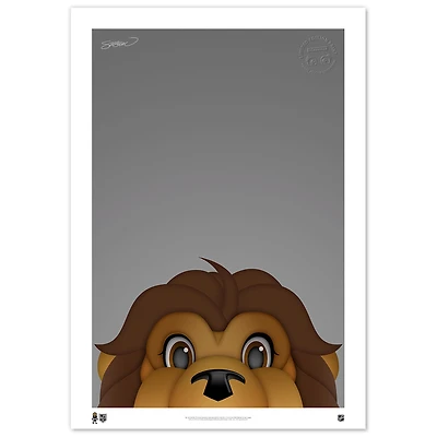 Los Angeles Kings 24'' x 36'' Minimalist Mascot Fine Art Print