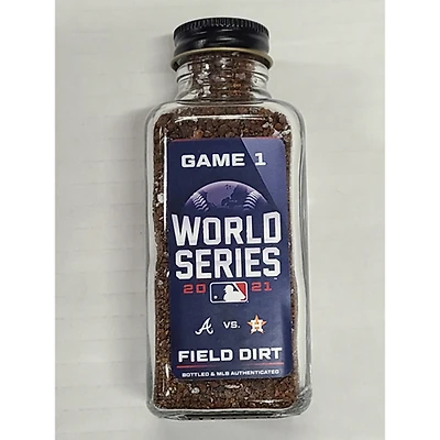 2021 World Series Game Game-Used Dirt Jar Atlanta Braves vs Houston Astros