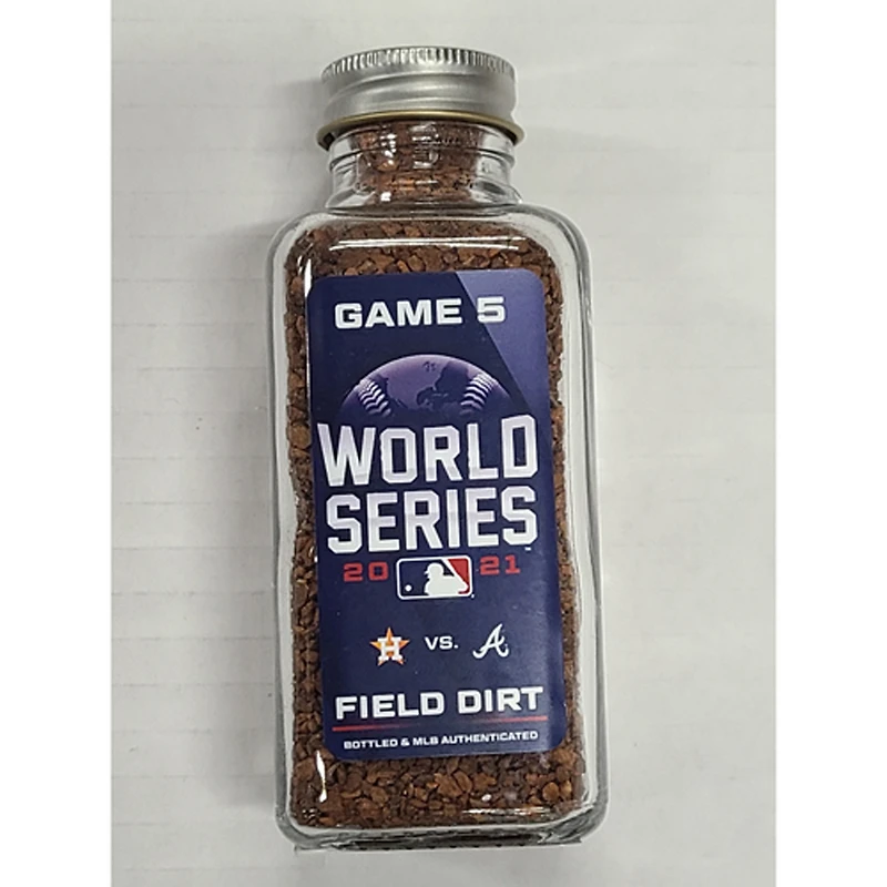 2021 World Series Game 5 Game-Used Dirt Jar Houston Astros vs Atlanta Braves