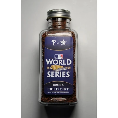 2022 World Series Game Game-Used Dirt Jar Philadelphia Phillies vs Houston Astros
