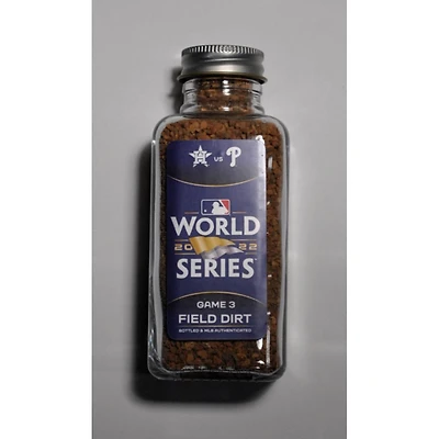 2022 World Series Game Game-Used Dirt Jar Houston Astros vs Philadelphia Phillies