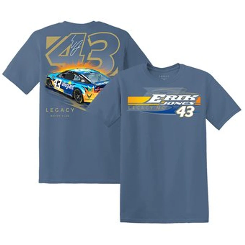 Men's LEGACY Motor Club Team Collection Blue Erik Jones •allegiant Car T-Shirt