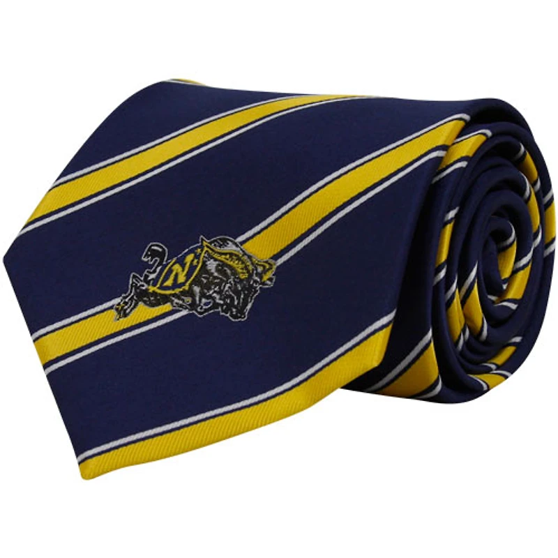 Men's Navy Midshipmen Woven Poly Tie