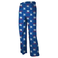 New York Giants Preschool Allover Logo Flannel Pajama Pants - Royal Blue
