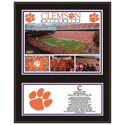 Clemson Tigers 12'' x 15'' Sublimated Team Plaque