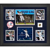 Aaron Judge New York Yankees Autographed Framed 20" x 24" 62nd Home Run Collage with a Capsule of Game-Used Dirt from 62nd Home Run Game - Limited Edition of 99
