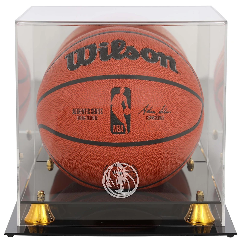 Dallas Mavericks Golden Classic Team Logo Basketball Display Case