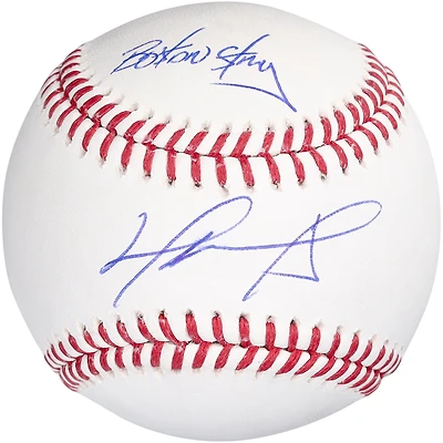 David Ortiz Boston Red Sox Autographed Baseball with "Boston Strong" Inscription