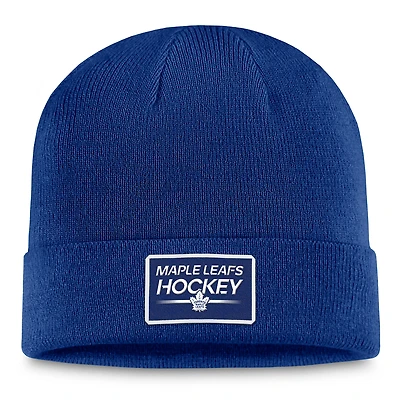 Men's Fanatics  Blue Toronto Maple Leafs Authentic Pro Cuffed Knit Hat
