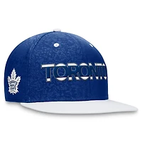 Men's Fanatics  Blue/White Toronto Maple Leafs Authentic Pro Rink Two-Tone Snapback Hat