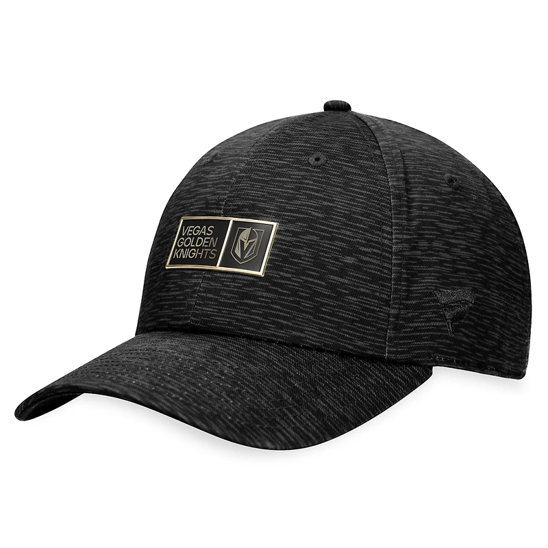 Men's Fanatics Black Vegas Golden Knights Authentic Pro Road Adjustable Hat