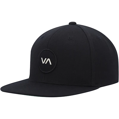 Men's RVCA Black VA Patch Snapback Hat