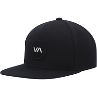 Men's RVCA Black VA Patch Snapback Hat