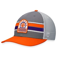 Men's Top of the World Gray/Orange Clemson Tigers Aurora Trucker Adjustable Hat