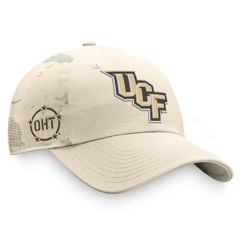 Men's Top of the World Khaki UCF Knights OHT Military Appreciation Camo Dune Adjustable Hat