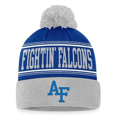 Men's Top of the World  Royal Air Force Falcons Draft Cuffed Knit Hat with Pom
